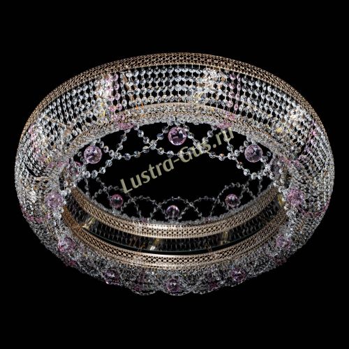 Люстра Снежинка Венеция №10 розовая в Кирове Гусь Хрустальный