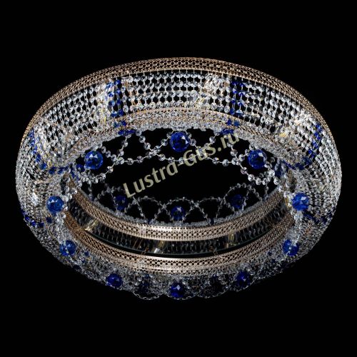 Люстра Снежинка Венеция №10 синяя в Кирове Гусь Хрустальный