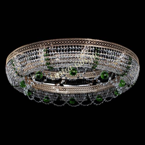 Люстра Снежинка Венеция №10 зеленая в Кирове Гусь Хрустальный