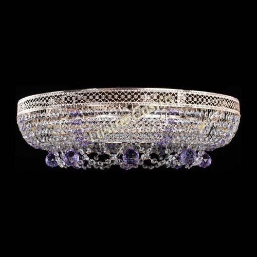 Люстра Снежинка Венеция №8 фиолетовая в Кирове Гусь Хрустальный