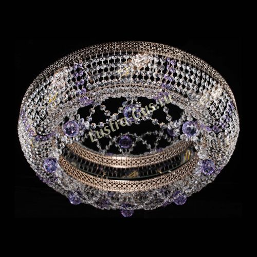 Люстра Снежинка Венеция №8 фиолетовая в Кирове Гусь Хрустальный