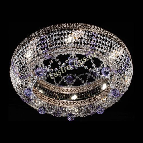 Люстра Снежинка Венеция №8 фиолетовая в Кирове Гусь Хрустальный