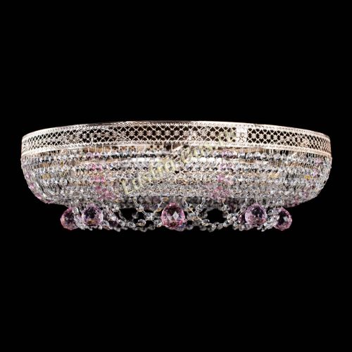 Люстра Снежинка Венеция №8 розовая в Кирове Гусь Хрустальный