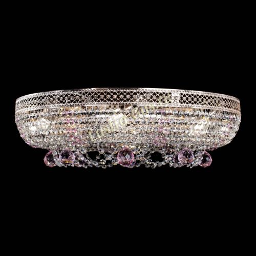 Люстра Снежинка Венеция №8 розовая в Кирове Гусь Хрустальный