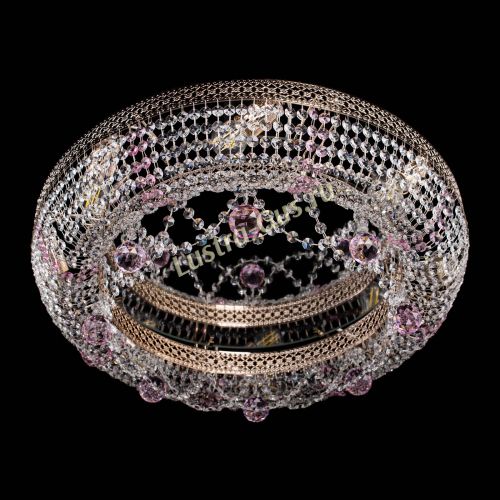 Люстра Снежинка Венеция №8 розовая в Кирове Гусь Хрустальный