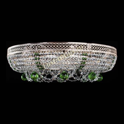 Люстра Снежинка Венеция №8 зеленая в Кирове Гусь Хрустальный