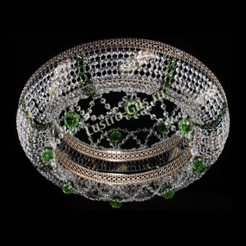 Люстра Снежинка Венеция №8 зеленая в Кирове Гусь Хрустальный