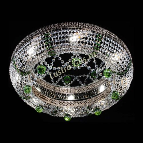 Люстра Снежинка Венеция №8 зеленая в Кирове Гусь Хрустальный