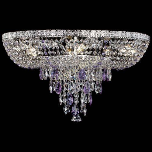 Люстра Токката Пирамида журавлик фиолетовая в Кирове Гусь Хрустальный