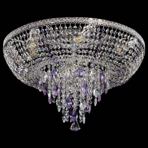 Люстра Токката Пирамида журавлик фиолетовая в Кирове Гусь Хрустальный