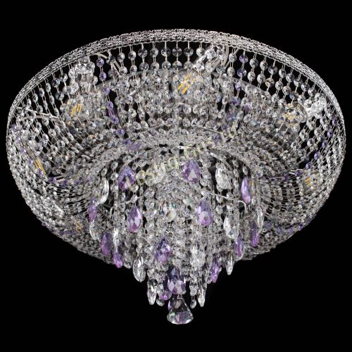 Люстра Токката Пирамида журавлик фиолетовая в Кирове Гусь Хрустальный