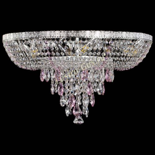 Люстра Токката Пирамида журавлик розовая в Кирове Гусь Хрустальный