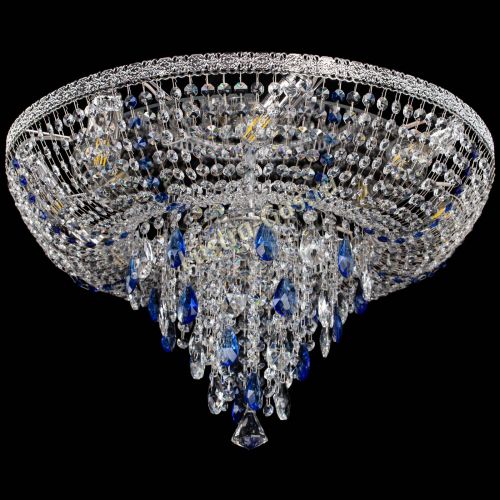 Люстра Токката Пирамида журавлик синяя в Кирове Гусь Хрустальный