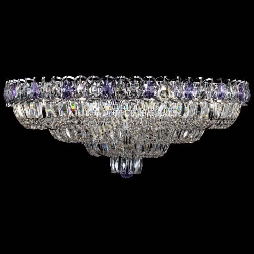 Люстра Тройное Кольцо пластинка фиолетовая в Кирове Гусь Хрустальный