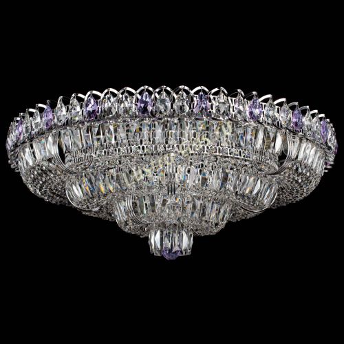 Люстра Тройное Кольцо пластинка фиолетовая в Кирове Гусь Хрустальный