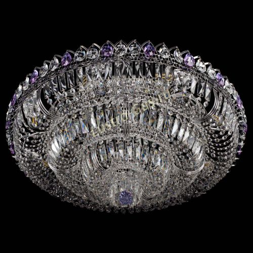 Люстра Тройное Кольцо пластинка фиолетовая в Кирове Гусь Хрустальный