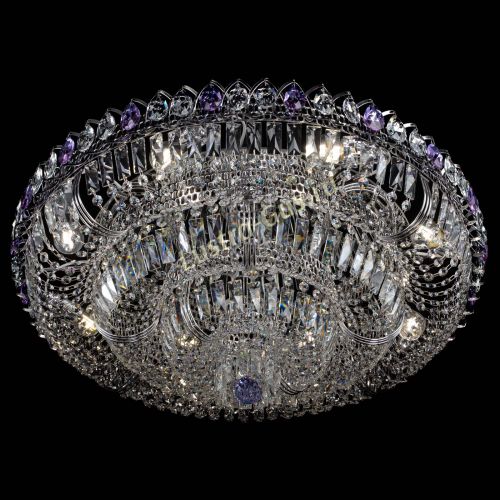 Люстра Тройное Кольцо пластинка фиолетовая в Кирове Гусь Хрустальный