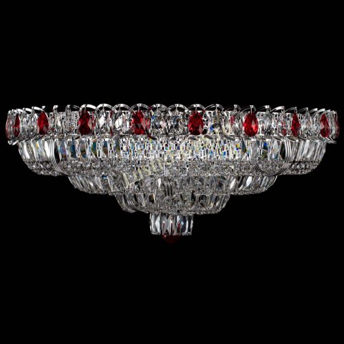 Люстра Тройное Кольцо пластинка красная в Кирове Гусь Хрустальный