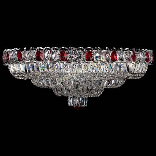 Люстра Тройное Кольцо пластинка красная в Кирове Гусь Хрустальный