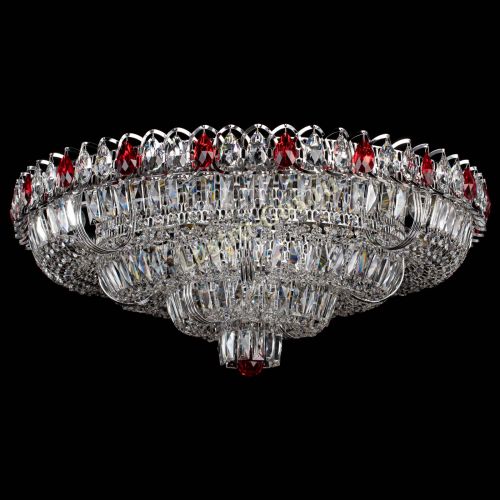 Люстра Тройное Кольцо пластинка красная в Кирове Гусь Хрустальный