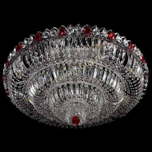 Люстра Тройное Кольцо пластинка красная в Кирове Гусь Хрустальный