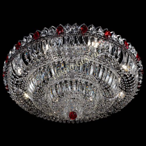 Люстра Тройное Кольцо пластинка красная в Кирове Гусь Хрустальный