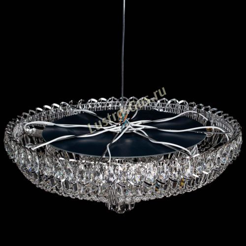 Люстра Тройное Кольцо пластинка розовая в Кирове Гусь Хрустальный