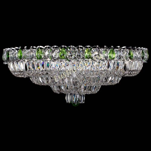 Люстра Тройное Кольцо пластинка зеленая в Кирове Гусь Хрустальный