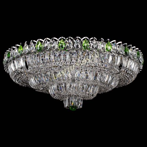 Люстра Тройное Кольцо пластинка зеленая в Кирове Гусь Хрустальный