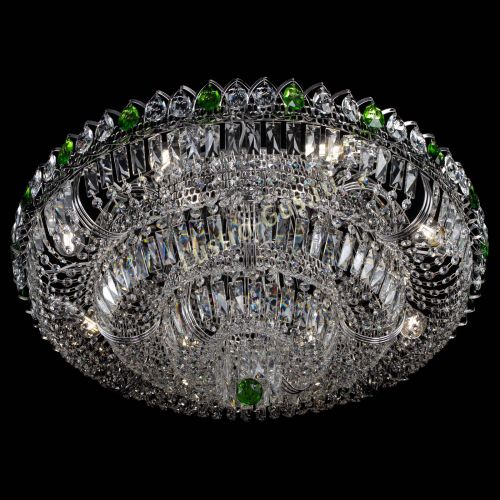 Люстра Тройное Кольцо пластинка зеленая в Кирове Гусь Хрустальный