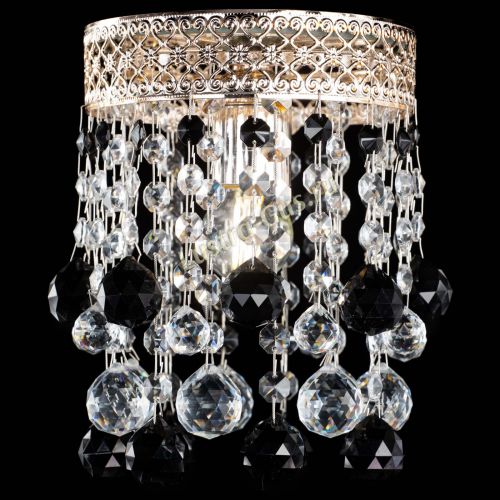 Люстра Венеция №1 шар черная в Кирове Гусь Хрустальный