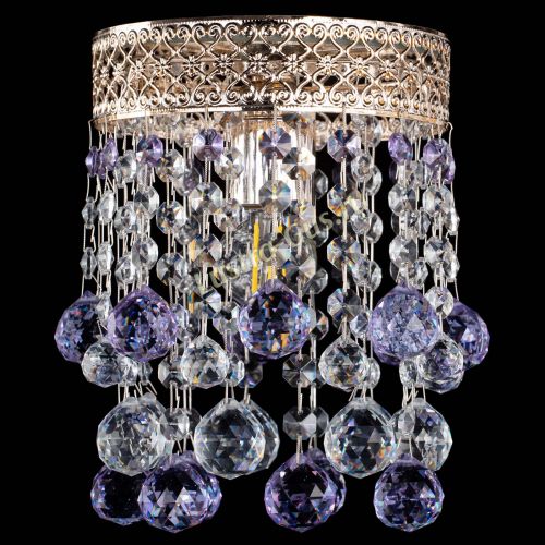 Люстра Венеция №1 шар фиолетовая в Кирове Гусь Хрустальный