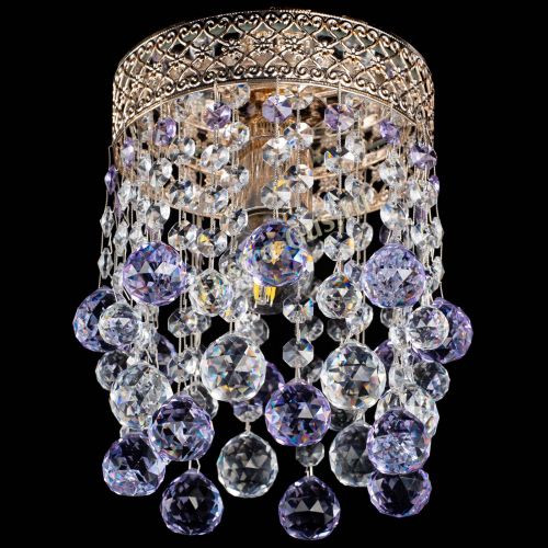 Люстра Венеция №1 шар фиолетовая в Кирове Гусь Хрустальный