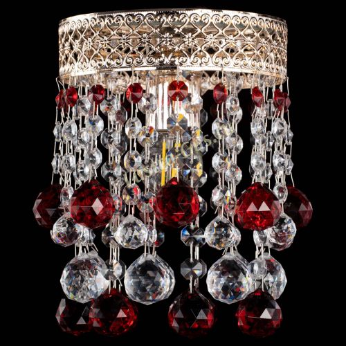 Люстра Венеция №1 шар красная в Кирове Гусь Хрустальный