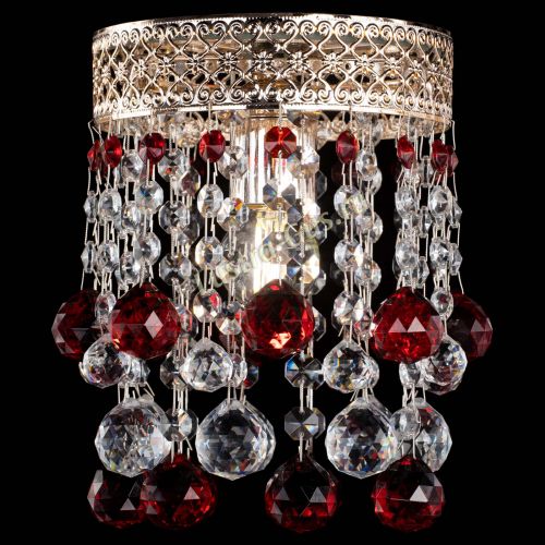 Люстра Венеция №1 шар красная в Кирове Гусь Хрустальный