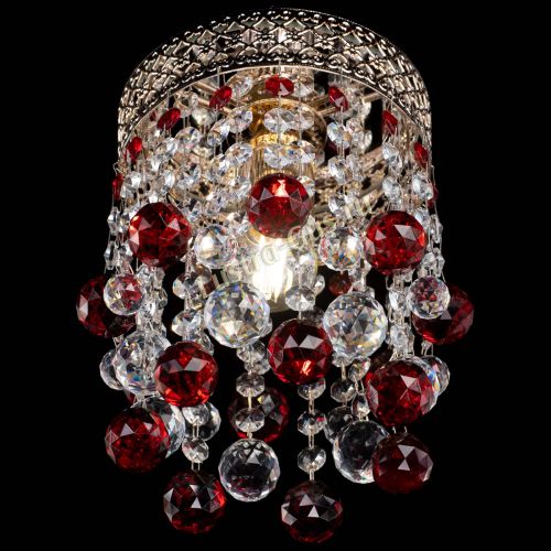 Люстра Венеция №1 шар красная в Кирове Гусь Хрустальный