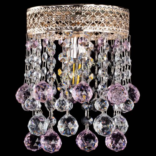 Люстра Венеция №1 шар розовая в Кирове Гусь Хрустальный