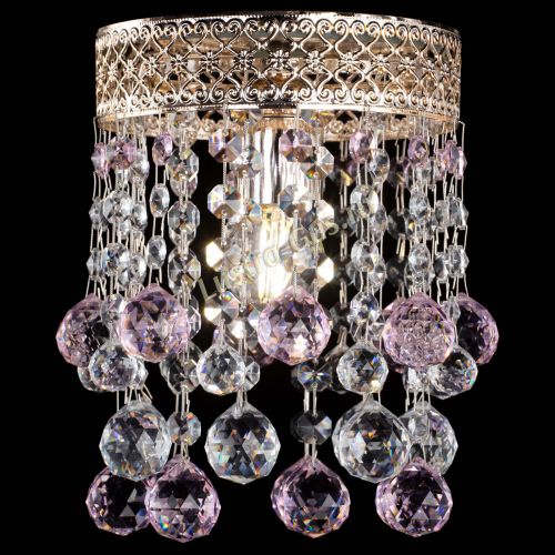 Люстра Венеция №1 шар розовая в Кирове Гусь Хрустальный