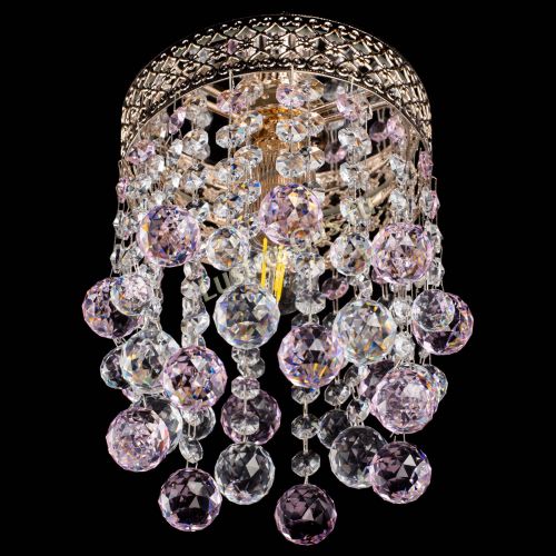 Люстра Венеция №1 шар розовая в Кирове Гусь Хрустальный