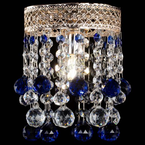 Люстра Венеция №1 шар синяя в Кирове Гусь Хрустальный