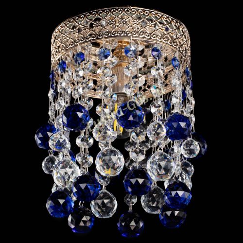 Люстра Венеция №1 шар синяя в Кирове Гусь Хрустальный