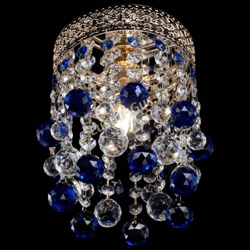 Люстра Венеция №1 шар синяя в Кирове Гусь Хрустальный