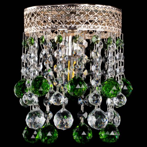 Люстра Венеция №1 шар зеленая в Кирове Гусь Хрустальный