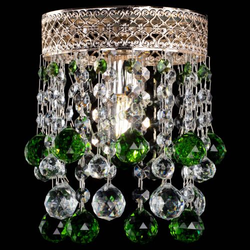 Люстра Венеция №1 шар зеленая в Кирове Гусь Хрустальный