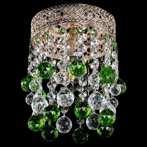 Люстра Венеция №1 шар зеленая в Кирове Гусь Хрустальный