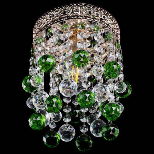 Люстра Венеция №1 шар зеленая в Кирове Гусь Хрустальный