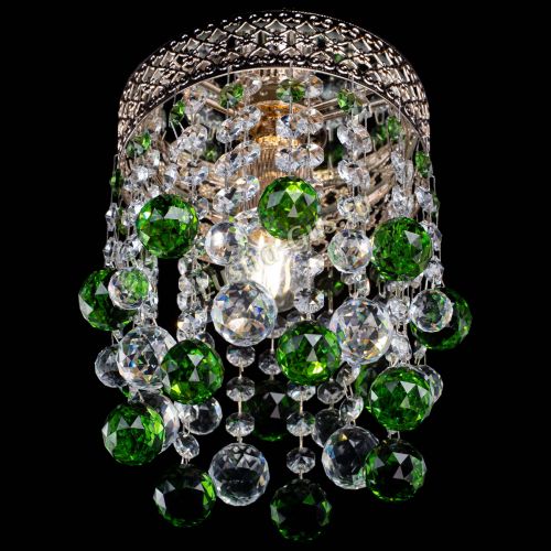 Люстра Венеция №1 шар зеленая в Кирове Гусь Хрустальный