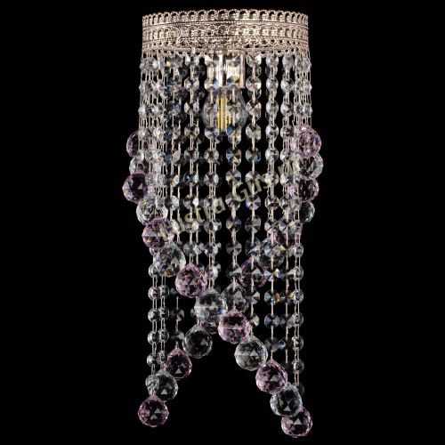 Люстра Венеция №1 Сигма розовая в Кирове Гусь Хрустальный