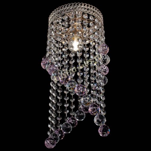 Люстра Венеция №1 Сигма розовая в Кирове Гусь Хрустальный