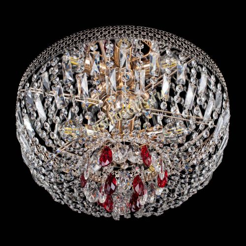 Люстра Венеция Астра красная №5 в Кирове Гусь Хрустальный